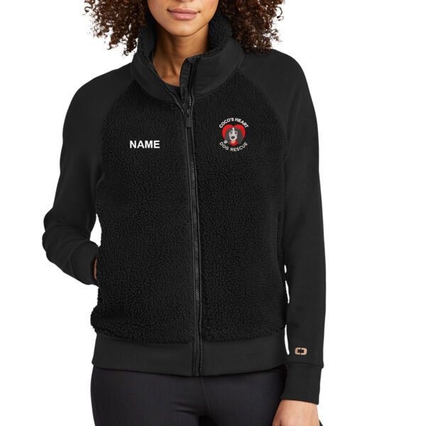 OGIO Ladies Luuma Sherpa Full Zip - Embroidered Logo ** Personalization Included ** Thumbnail