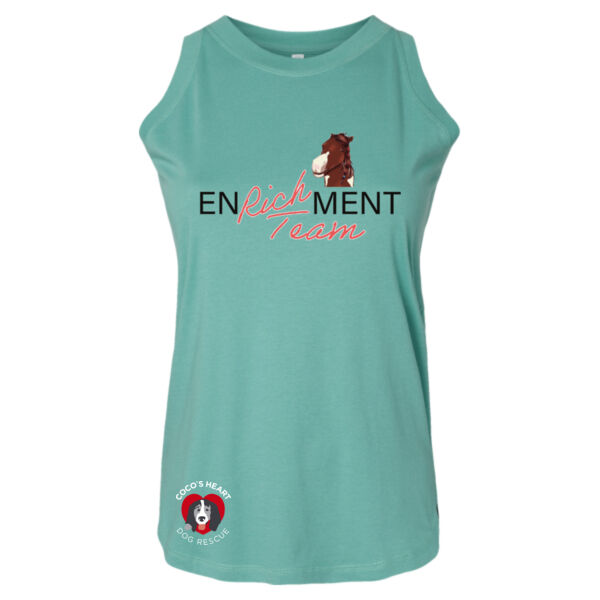 LAT Womens Relaxed Fine Jersey Tank - Printed Logos Thumbnail