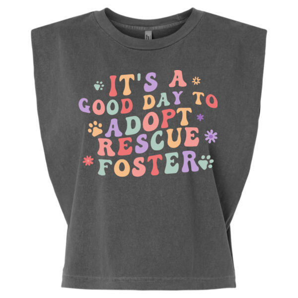 American Apparel Garment Dyed Women's Heavyweight Muscle Tee - Printed Logos Thumbnail