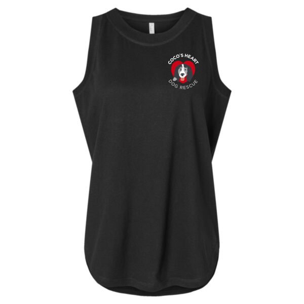 LAT Women's Relaxed Fine Jersey Tank - Printed Logo Thumbnail