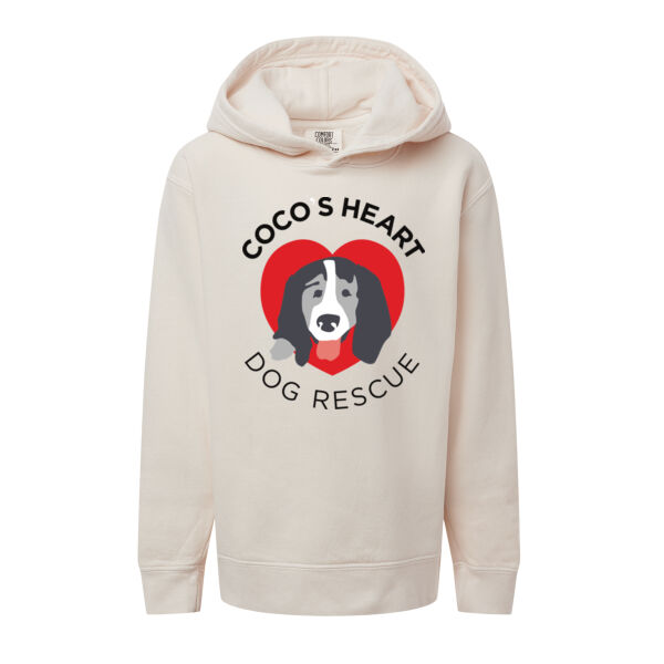 Comfort Colors Garment Dyed Youth Lightweight Fleece Hooded Sweatshirt - Printed Logo Thumbnail