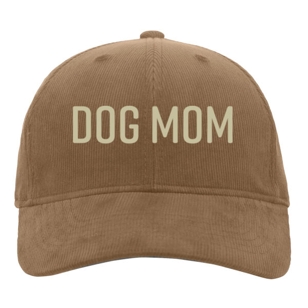 Hybrid Corduroy Dad Cap - Embroidered Logo Thumbnail