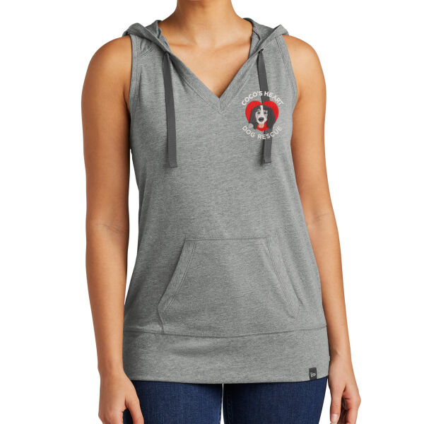 New Era Women's Heritage Blend Hoodie Tank - Embroidered Logo Thumbnail