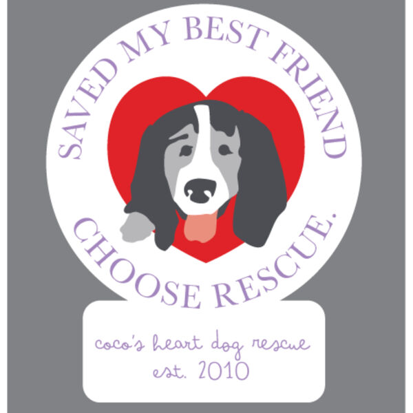 Coco's Heart Dog Rescue - Window Cling Thumbnail