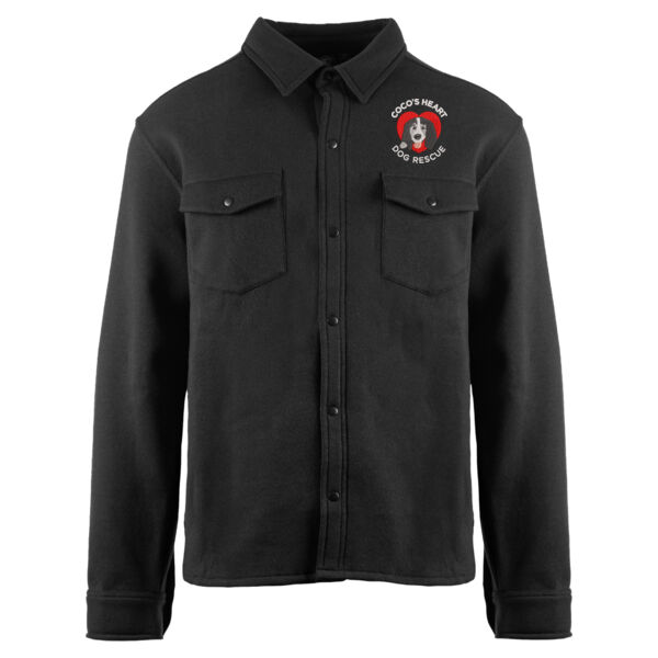 Burnside Fleece Snap Jacket - Embroidered Logo Thumbnail