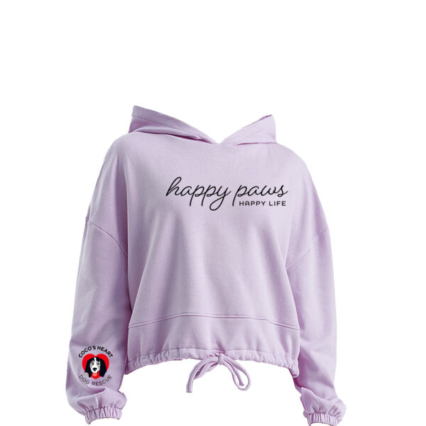 TriDri Women's Cropped Maria Hoodie - Printed Logos Thumbnail