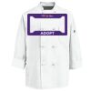 Eight Knot Button Chef Coat with Thermometer Pocket Thumbnail