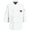 Button Chef Coat with Thermometer Pocket Thumbnail