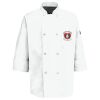 Eight Pearl Button Chef Coat with Thermometer Pocket Thumbnail
