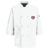 Eight Pearl Button Chef Coat with Thermometer Pocket Thumbnail