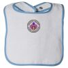 Infant Contrast Trim Terry Bib Thumbnail