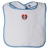 Infant Contrast Trim Terry Bib Thumbnail