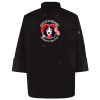 Ten Pearl Button Black Chef Coat Thumbnail