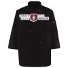 Ten Pearl Button Black Chef Coat Thumbnail