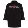 Ten Pearl Button Black Chef Coat Thumbnail