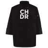 Ten Pearl Button Black Chef Coat Thumbnail