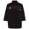 Ten Pearl Button Black Chef Coat Thumbnail