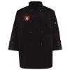 Ten Pearl Button Black Chef Coat Thumbnail