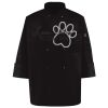 Ten Pearl Button Black Chef Coat Thumbnail