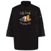 Ten Pearl Button Black Chef Coat Thumbnail