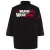 Ten Pearl Button Black Chef Coat Thumbnail