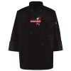 Ten Pearl Button Black Chef Coat Thumbnail