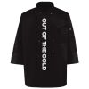 Ten Pearl Button Black Chef Coat Thumbnail