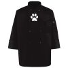 Ten Pearl Button Black Chef Coat Thumbnail