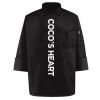 Black Knot Button Chef Coat Thumbnail